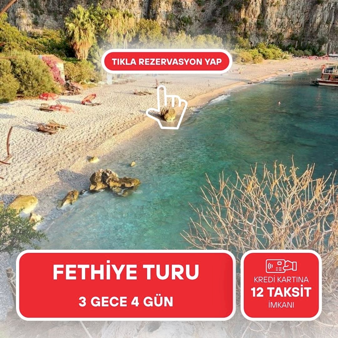 Fethiye Turu / 3 Gece 4 Gün/  Ölüdeniz Mia Suit Otel/ İstanbul Çıkışlı