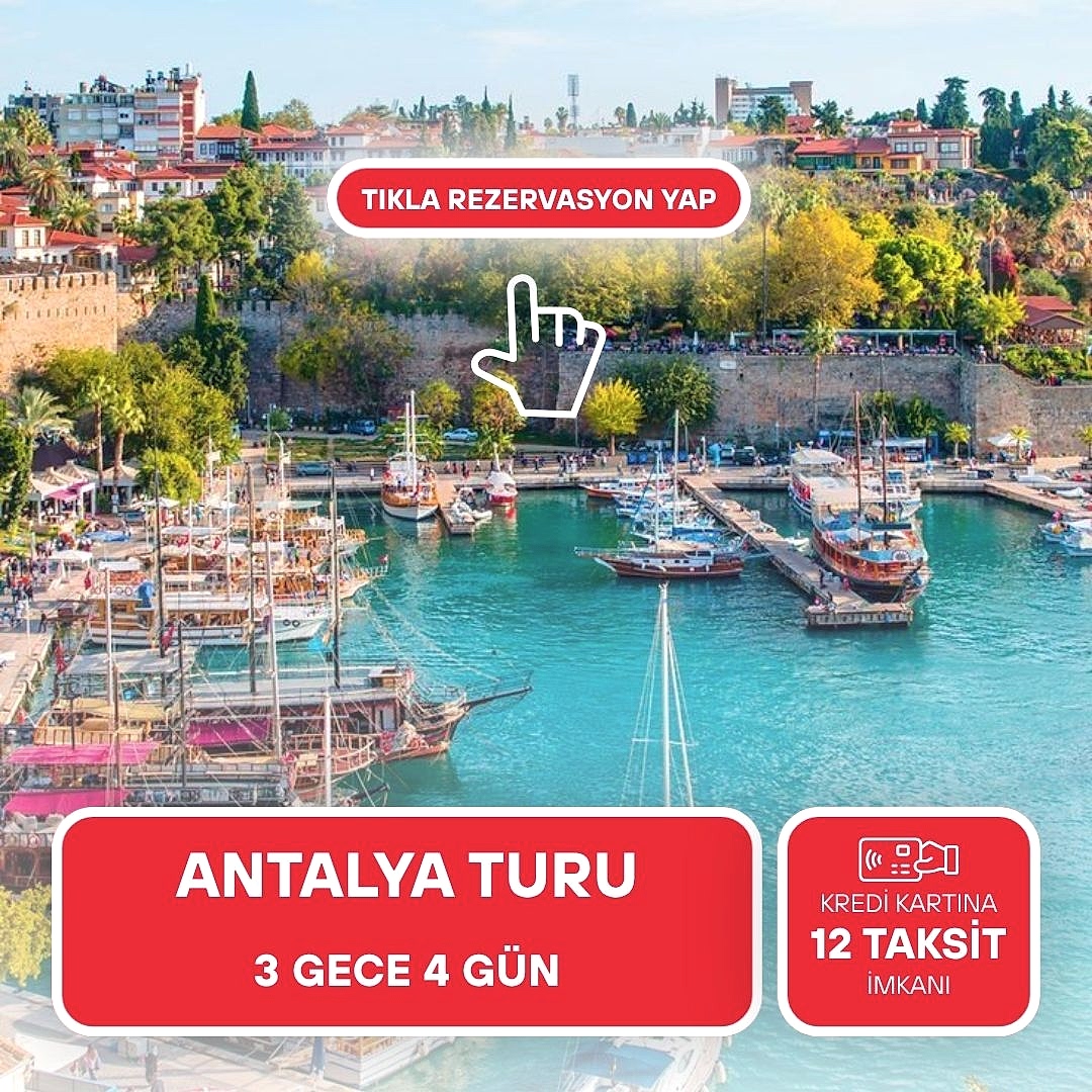 Kurban Bayramı Özel / Antalya Turu /Mr Crane Hotel / 3 Gece 4 Gün /İstanbul Kalkışlı
